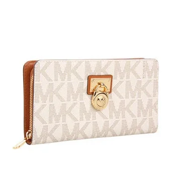 Michael Kors Large Hamilton Traveler Wallet Vanilla (35T6GHXZ1B)