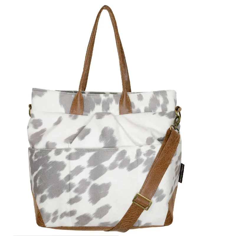 Phoebe Premier: Silver Cowhide