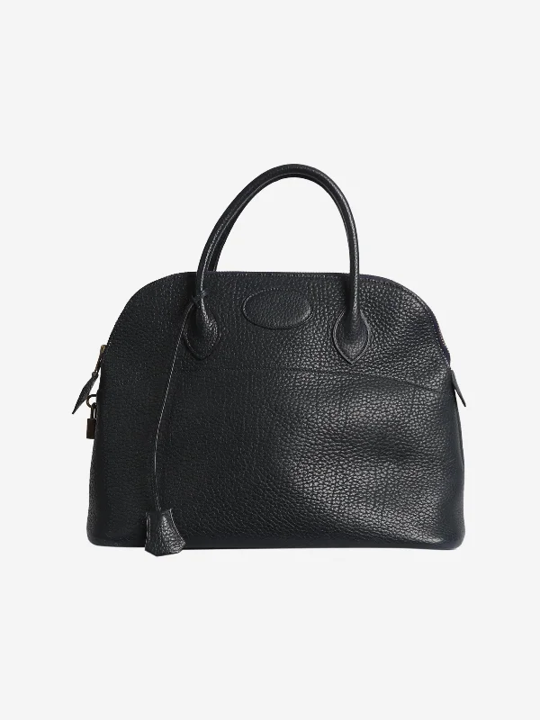 Navy blue Bolide top handle bag