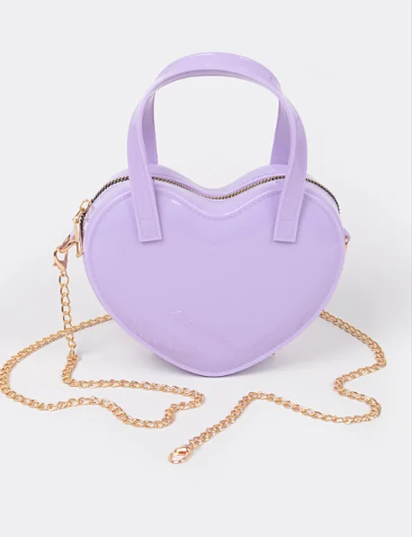 Mini Lavender Heart Jelly Purse