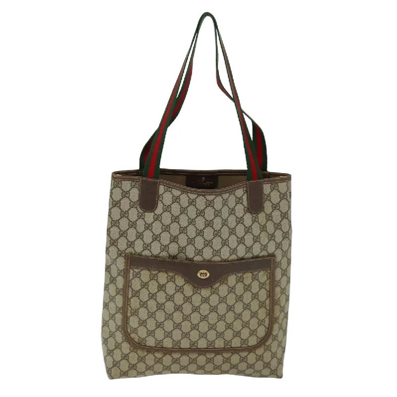 Gucci Shima Line  Vegan Leather Tote Bag (Pre-Owned)